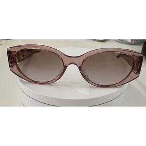 Coach HC8353U-Y Transparent Pink Oval Sunglasses 54mm Gold Hardware with Case